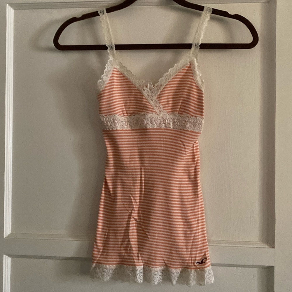 Hollister striped tank top- XS